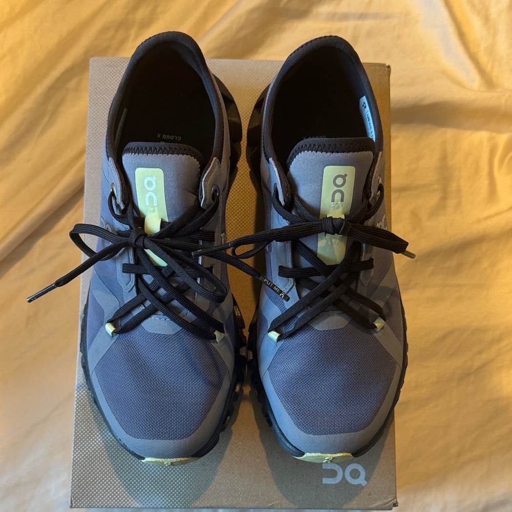 On Running Women's Athletic Shoes - Gray, Yellow and Black